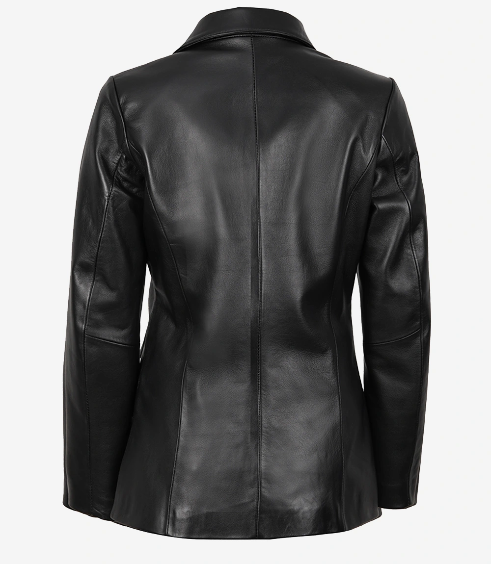 Womens Two Buttoned Black Blazer