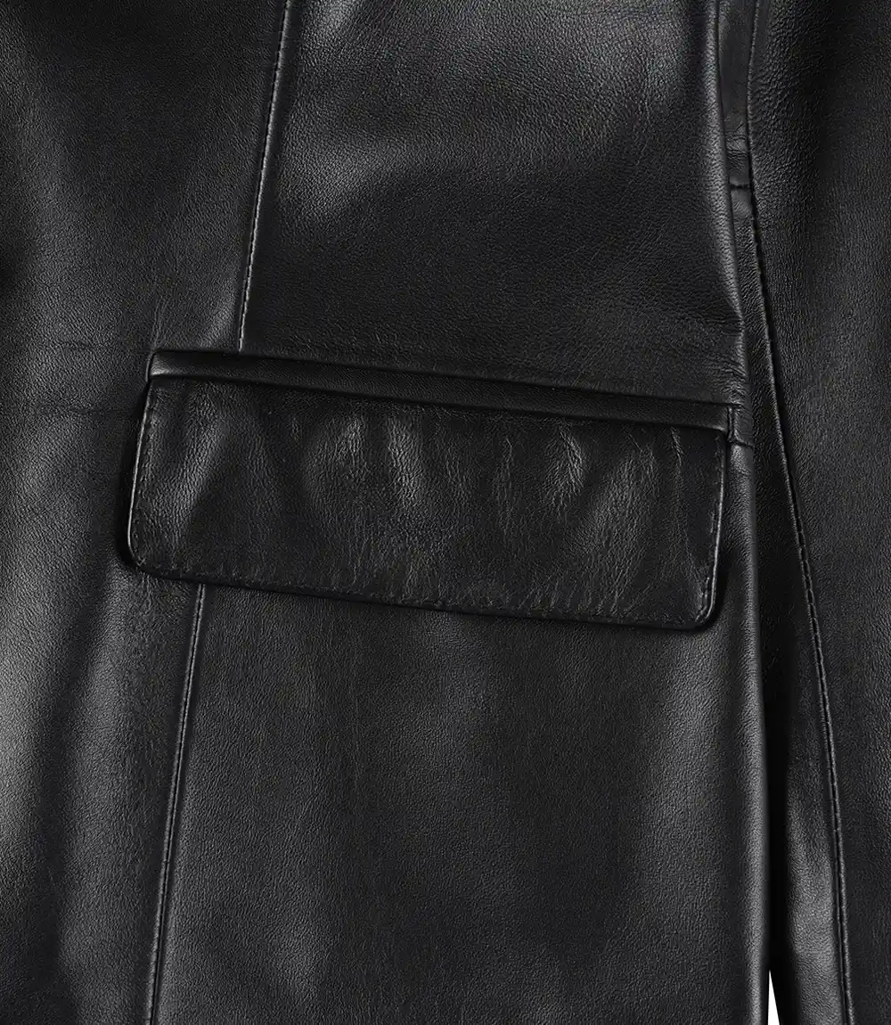 Womens Two Buttoned Black Blazer